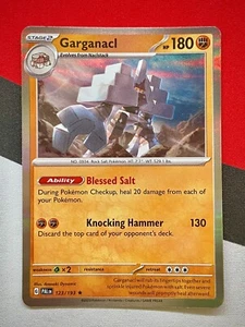 Garganacl Holo Rare 123/193 SV Paldea Evolved Pokemon PACK FRESH - Picture 1 of 2