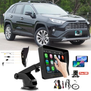 7" Wireless CarPlay Android Auto Touchscreen Armaturenbrett Radio Stereo für Toyota Rav4 - Bild 1 von 20