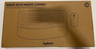 Logitech Wave Keys MK670 Combo Ergonomic Wireless Keyboard and Mouse - Image 1 of 2