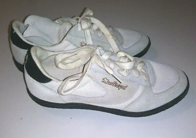 Zapatos de golf MacGregor de colección para hombre talla 6 blanco gris gamuza tela retro púas de plástico Foto 1 de 4