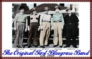 1945 BILL MONROE FLATT EARL SCRUGGS FIRST ORIGINAL BLUEGRASS BAND POSTER - Picture 1 of 1