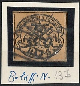 ANTICHI STATI -  STATO PONTIFICIO : Sassone 4Ae /  Bolaffi 13b - USATO - Imagen 1 de 1