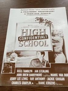 High School Confidential 11' x 14' ~ Sepia Poster Print ~ Card Stock - Picture 1 of 6