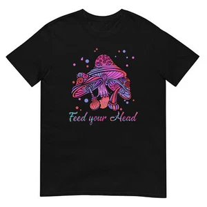 Feel Your Head T-Shirt | Magic Mushroom Shirt, Trippy Hippie Tee, Graphic Shirt - Picture 1 of 11