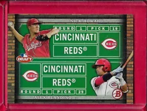 ALEX BLANDINO / NICK HOWARD 2014 Bowman Draft DUEL DRAFT DD-HB Cincinnati Reds - Picture 1 of 1
