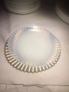 Macbeth Evans petal ware ,6” plates beautiful translucent edges opalescent milk - Picture 1 of 6