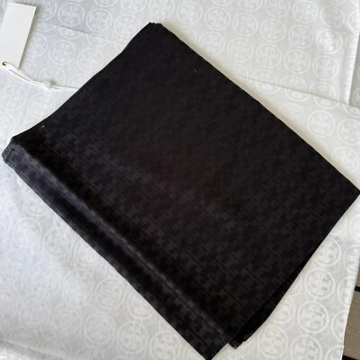 Auténtica bufanda jacquard con logotipo de mosaico Tory Burch Foto 1 de 4