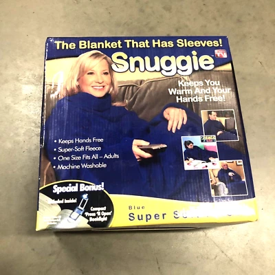 Snuggie- The Original Wearable Blanket BLUE New Old Stock - Image 1 of 3