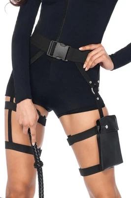 Leg Avenue Women's Multi Strap Garter Pocket Utility Belt Costume Accessory,...  - Image 1 of 3