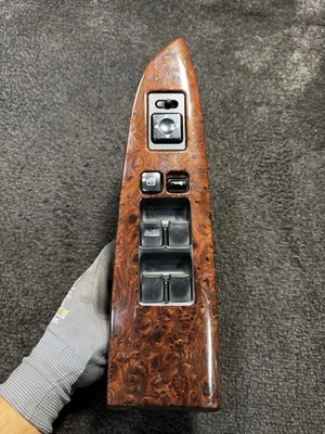 Interruptor de control de ventana eléctrica maestro Infiniti Q45 1997-2001 OEM madera Foto 1 de 4