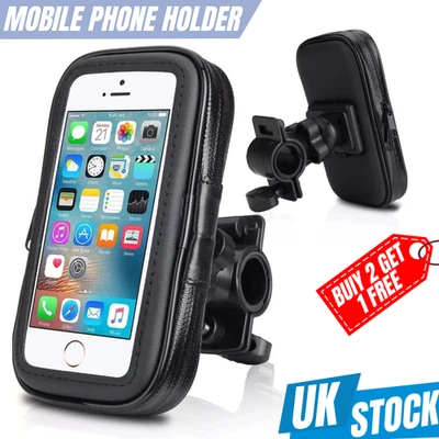 Waterproof Bicycle, Motorcycle, e-Bike Mobile Phone Holder, Handlebar Mount Case - Image 1 of 4