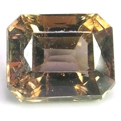 EXQUISITA GEMA DE AXINITA CORTE ESMERALDA COLOR COBRE MARRÓN CEILÁN SIN CALENTAR Foto 1 de 3