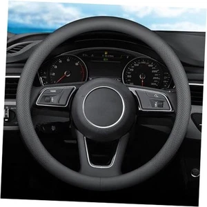 Car Steering Wheel Cover for Audi Q5 A4 Q3 A3 Q7 A6 A5 Q8 S5 Q4 A6 A7 A8 S3 - Picture 1 of 7