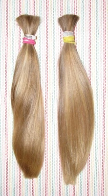 CABELLO HUMANO DOS COLAS DE CABALLO RUBIAS MEZCLA DE DOS MUÑECAS RENACIDAS CORTES DE PELO FEMENINAS H66 Foto 1 de 4