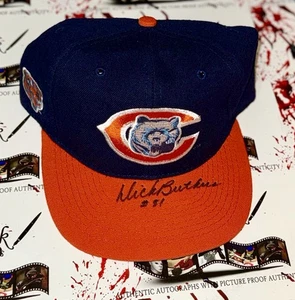 Dick Butkus Autographed Chicago Bears Throwback Hat Signed NFL W/ COA - Picture 1 of 10