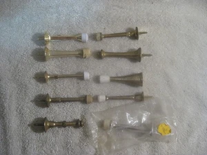 Lot of 10 vintage DOOR STOPPERS BUMPERS Brass/steel - Picture 1 of 6