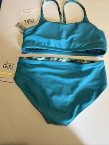 Athleta Girl 2 piece reversible Power Of She Size 14 - Picture 1 of 7