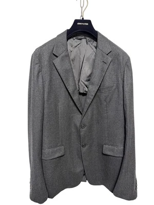 Prada Blazer Mens 54R Gray Wool Two Button Notch Lapel Made in Italy A38824 - Image 1 of 4