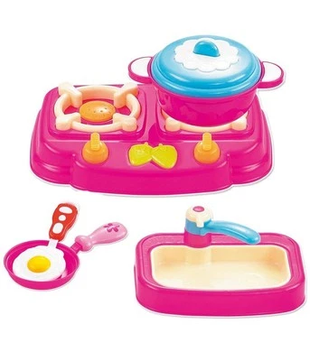 Set Gioco Piccoli Chef Con Fornello Lavandino Frutta Verdura E Accessori 3+ Anni - Immagine 1 di 3