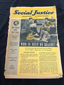 Social Justice National Weekly March 20 1939 Father Coughlin - Foto 1 di 7