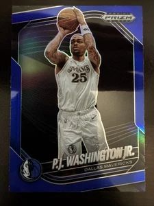 2024-25 Prizm Black P.J. Washington Jr. Blue Prizms #59/199 Mavericks - Picture 1 of 2