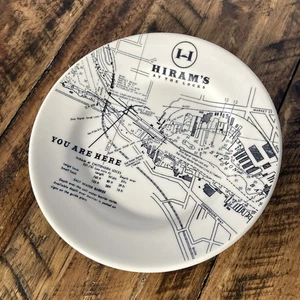 Hirams At The Locks Plates Seattle Homer Laughlin Restaurant Ware Vtg Set of Two - Picture 1 of 4