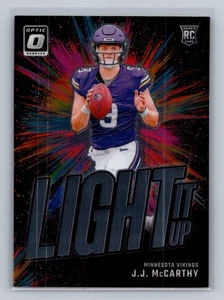 J.J. McCarthy 2024 Donruss Optic #2 Illumina Minnesota Vikings - Foto 1 di 2