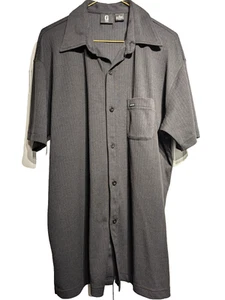 GUESS Jeans Men XL Ribbed Polyester/Spandex Stretch Casual Button Muscle Shirt - Picture 1 of 10