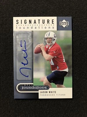 2005 Upper Deck Foundations JASON WHITE #SF-JW Autograph SIGNATURE Insert CARD - Image 1 of 4