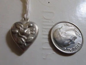VINTAGE STERLING HERZ CHARM - Bild 1 von 2
