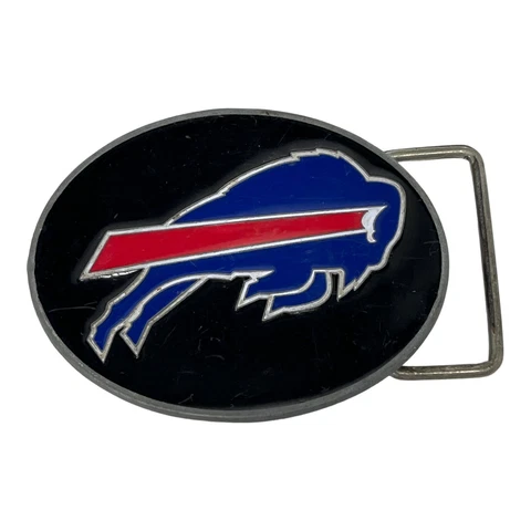 BUFFALO BILLS OVAL LOGO BELT BUCKLE SISKIYOU ENAMEL FOOTBALL NFL Cover