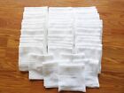 50 Flour Sack Napkins Eye Glass Cleaning Cloths White 12 in x 12 in 100% Cotton