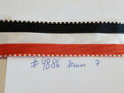 Ordensband schwarz weiß rot mit weiß schwarze Kante 30mm breit 0,5m (#4886)m9,80