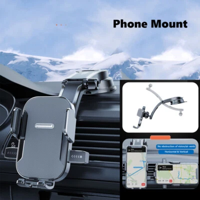 360° Rotation Phone Holder Mount Cradle Extend Arm Car Tuck Dashboard Windshield - Image 1 of 4