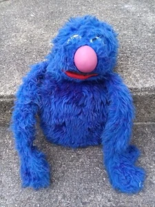 1970s Vintage Muppets Inc Sesame Street Grover Hand Puppet 12” Rare Early Toy - Picture 1 of 8