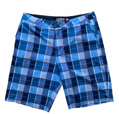 Pantalones cortos híbridos a cuadros Quiksilver Amphibians talla 36 Foto 1 de 4