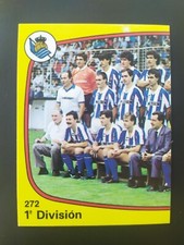 Panini Football 89 Rare New Sticker #272 Team - Real Sociedad / F.C. Badge Mechelen