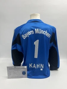 Bayern München Torwart-Trikot Oliver Kahn signiert Adidas FCB COA M - Bild 1 von 7