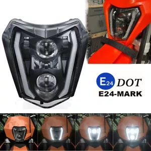 Faro LED DRL para KTM 2017-2023 EXC XCW 250 350 450 500 SMC-R 690 bicicleta de tierra - Imagen 1 de 12