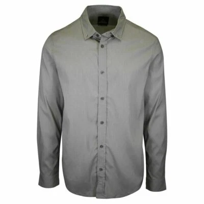 prAna Men's Grey L/S Woven Shirt (S65) - Image 1 of 4