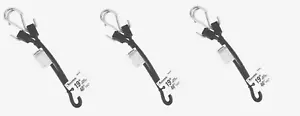 3 Keeper 19" TARP STRAP Black Rubber Strap Tie Down S Hooks Strong A06219Z - Picture 1 of 1
