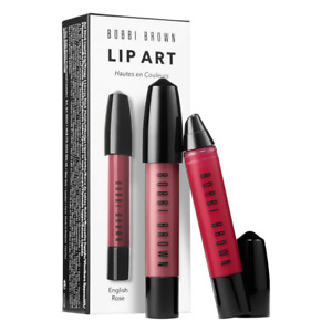 Bobbi Brown ✿ Lip Art Mini Art Stick Liquid Lip Set English Rose & Uber Red, NIB