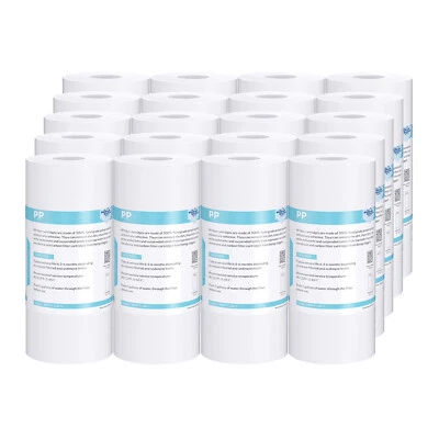 10"x4.5" Big Blue PP Sediment Water Filter Replacement Whole House 1-20 Pack 5μm - Image 1 of 4