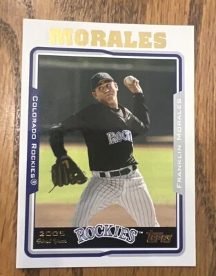 2005 Topps Update First Year/ Franklin Morales Colorado Rockies - Image 1 of 2