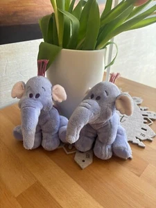 💕 Kuscheltier Schmusetier Winnie pooh Heffalump Elefant 2 Stück als SET 15 cm - Bild 1 von 3