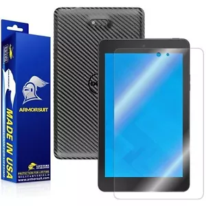 ArmorSuit Dell Venue 8 (2014) Screen Protector + Black Carbon Fiber Skin USA - Picture 1 of 6