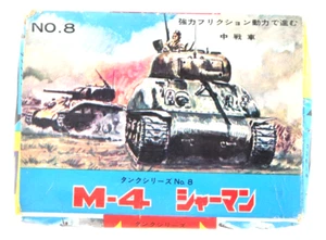 Rare Tokyo Sharp M4 Sherman Tank 1/35 Friction Motor Kit 1960s Japan unbenutzt Toy - Bild 1 von 24