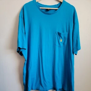 U.S. Polo Assn. Blue Pocket Shirt Sleeve Cotton Shirt Size 3XL Yellow Logo - Picture 1 of 8