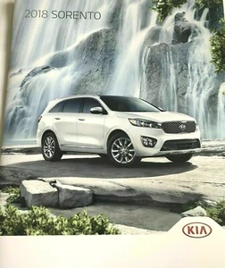 Folleto de ventas originales de 24 páginas de KIA SORENTO 2018 - Imagen 1 de 1
