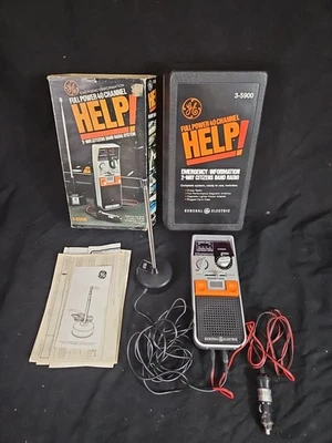 GE Help! Emergency Information 2-Way Citizens Band Radio 3-5900 CB Handheld  - Image 1 of 4